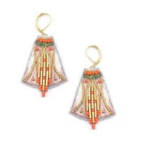 Boucles d'oreilles (earrings) ethniques Apo | Latte