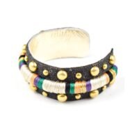 Bangle ethnique Enkaï | Black/Mango