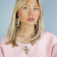 Broche rock Rocca | Blue