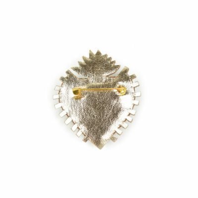 Broche sacré coeur Rosie | Purple/Charoite