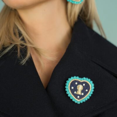 Broche Heather | Blue