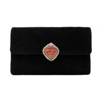 Pochette Amandina | Red / Handle purple