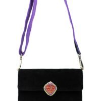 Pochette Amandina | Red / Handle purple