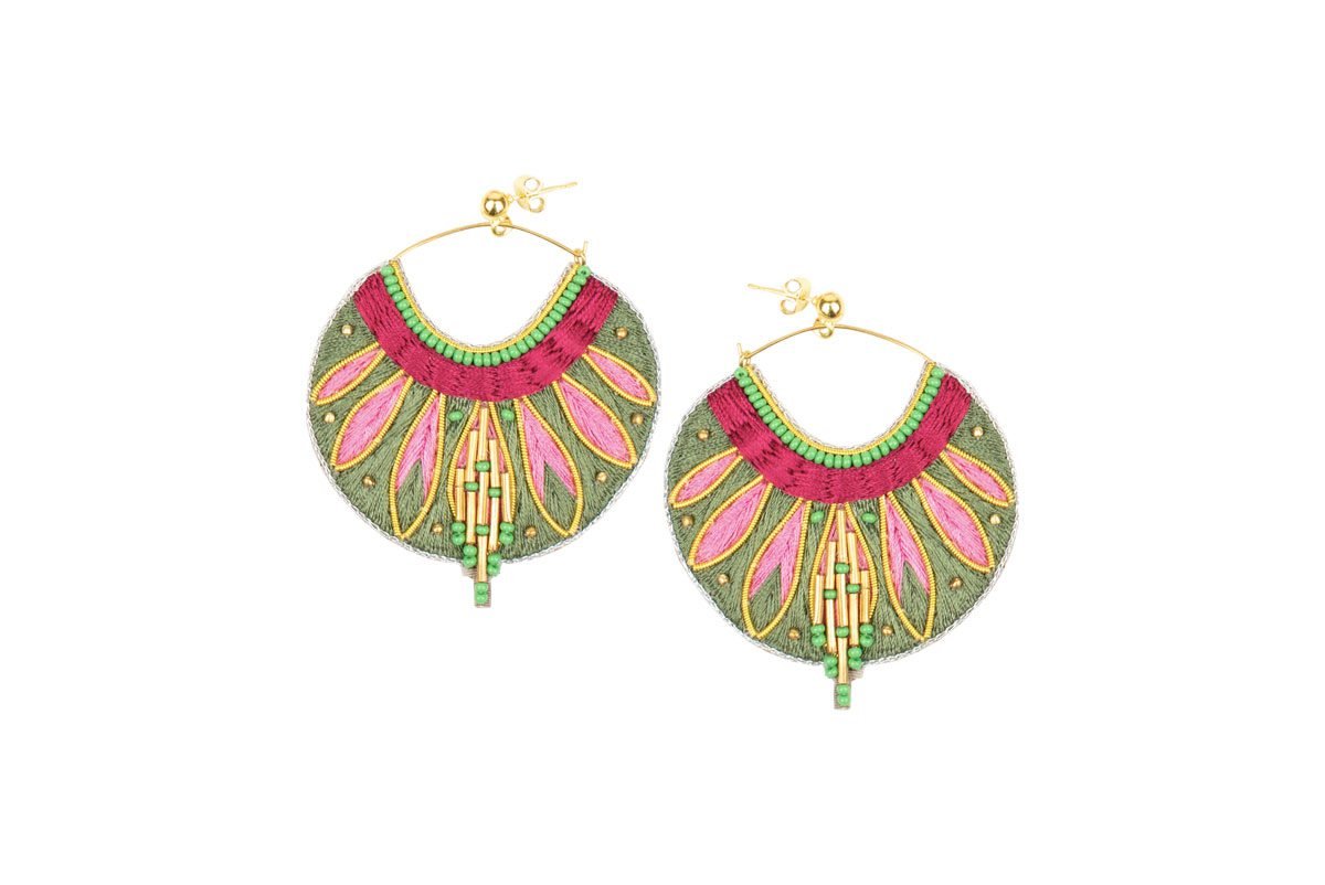 Boucles d'oreilles ethniques Apie | Cactus