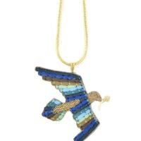 Collier cuir Colyne | Blue Gradiant