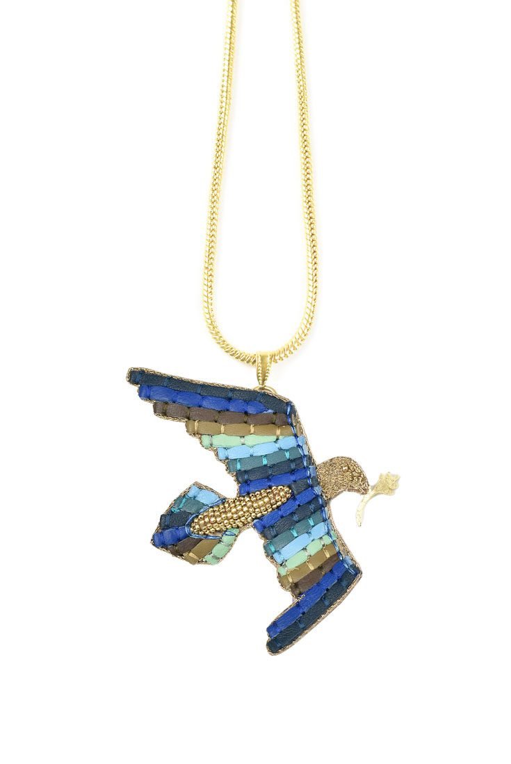 Collier cuir Colyne | Blue Gradiant