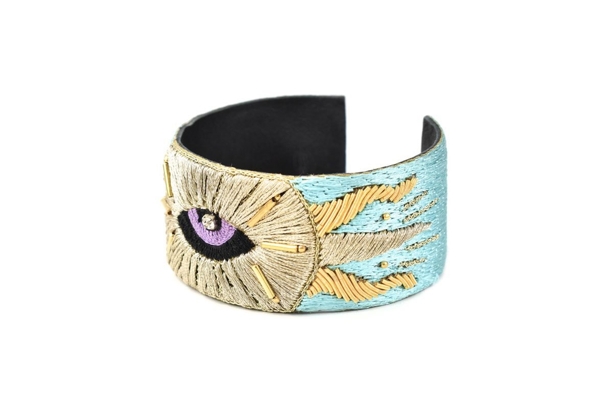 Bangle bohème Horus | Peacock