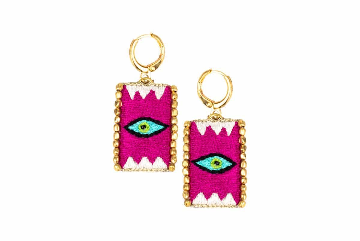 Chapo fushia earrings