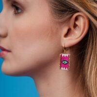Chapo fushia earrings