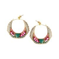 Créoles en cuir Cheri | Pearl