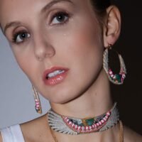 Créoles en cuir Cheri | Pearl