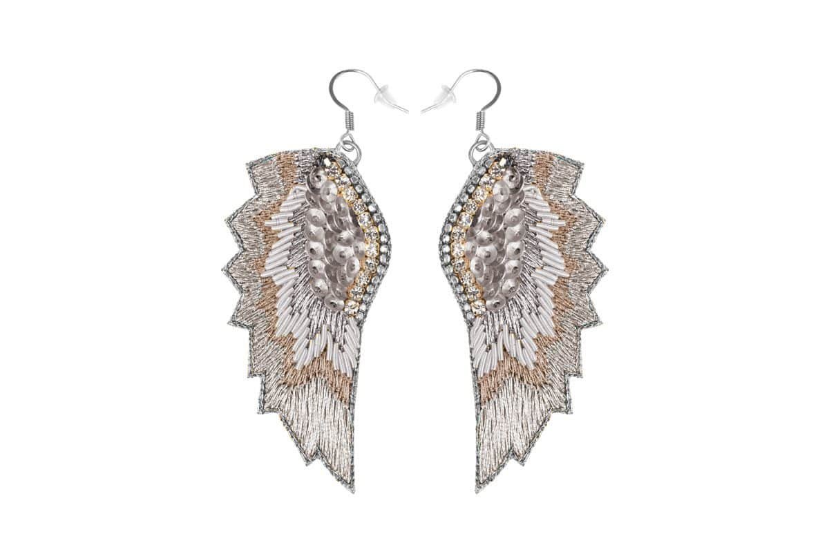 Boucles d'oreilles métalliques Magda | Pearl