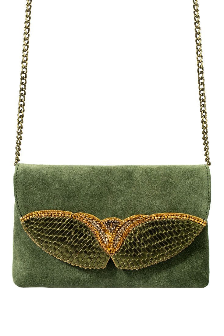 Pochette rock AKU | Kaki metallic