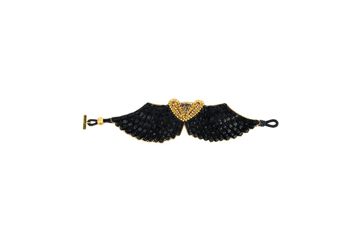 Bracelet rock Angy | Black lizard
