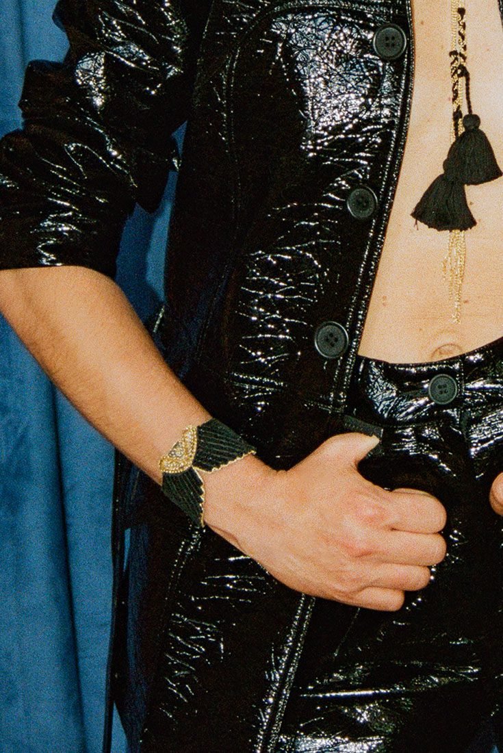 Bracelet rock Angy | Black lizard