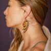 Boucles d'oreilles métalliques Magda | Roseleaf