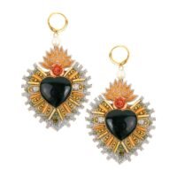 Boucles d'oreilles sacré coeur Rosa | Roseleaf