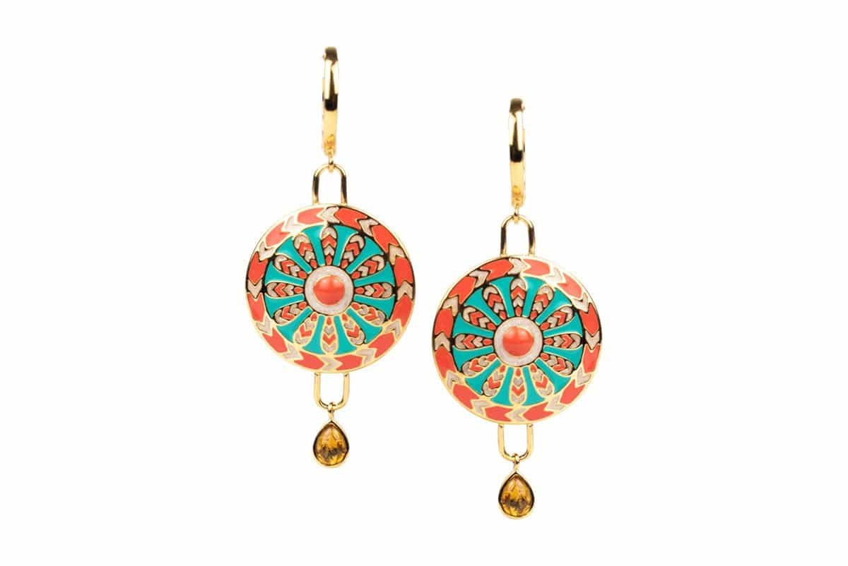 Boucles d'oreilles earrings Sioux