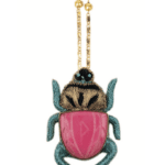 Metallic Blue Legs / Pink Jade stone