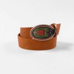 Metallic Green Legs / Pink Jade stone / Camel