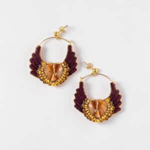 Burgundy / Picture Jasper