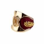 Burgundy / Picture Jasper