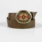 Bloomsage / Gold + Ceinture cuir Taupe