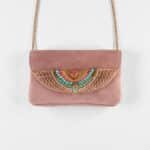 Peach Suede / Cherry stone