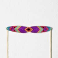 Choker brodé Navajo Naomie violet mambo photo studio