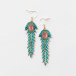 Teal Peacock / Onyx Peach
